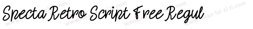 Specta Retro Script Free Regular字体转换